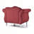 Charming Transitional Flared Armchair
