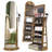 360° Swivel  Arched Jewelry Cabinet, Standing and Lockable Jewelry Armoire with Full-Length Mirror-838720895