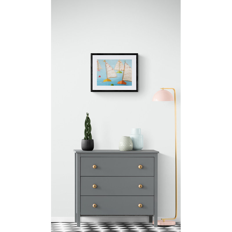 Regatta Ll par Phyllis Adams, H 17,25 po x l 21,25 po x P 0,875 po