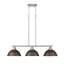 Luminaire suspendu linéaire 3 lumières Laramy-107150109-107150122