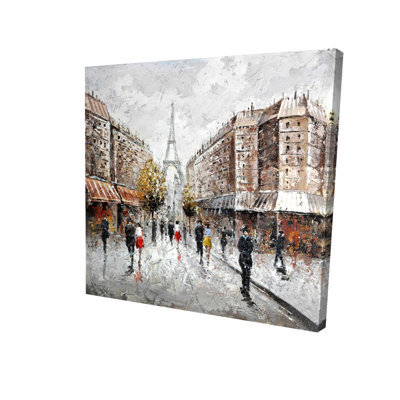 Toile brune Paris Paris