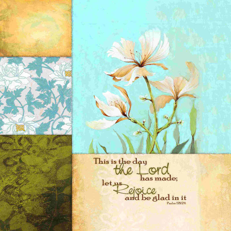«Rejoice Light Flowers», impression sur toile tendue, H 12 po x l 12 po