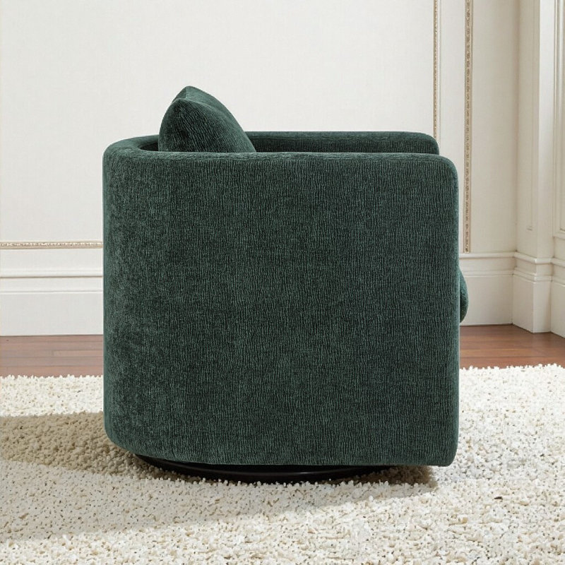 Fauteuil d'appoint pivotant Sutton - Confort luxueux, style réversible, rotation sans effort pour un confort ultime