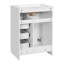 Meuble-lavabo de 24 po avec lavabo en céramique intégré et armoire à 3 tiroirs-345259145