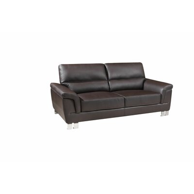 Ajhtahag 82'' Genuine Leather Rolled Arm Sofa -  Orren Ellis, 3E45C799CCE84258A3BBB6C17A4A1D6A