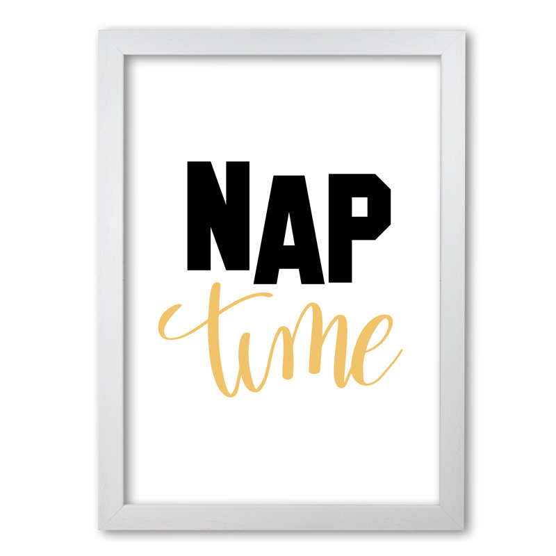 Nap Time - Print, White Grain Frame, 42 cm H x 30 cm W x 5 cm D