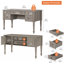 Bureau de direction Corretta Farmhouse 56'' avec 5 tiroirs, bureau pour bureau à domicile avec station de recharge, bureau d'ordinateur en bois avec compartiment de rangement arrière, bureau pour le travail et les études-1194620457