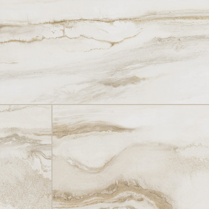 Carrelage mural en porcelaine polie 24 po x 48 po Ventara, Aurora Sands