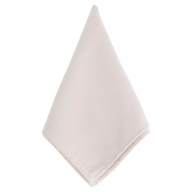 Polyester No Pattern Square Napkin, Ivory