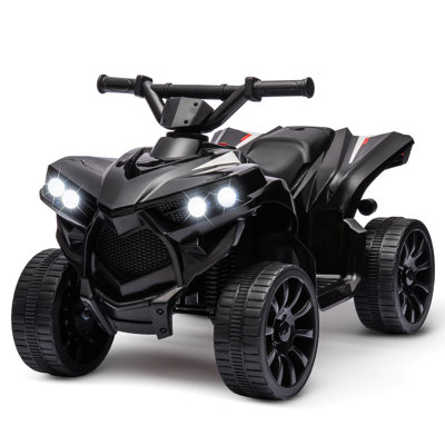 Jouet quad pour enfants 6V, véhicule électrique à 4 roues avec vitesse de 1,8 MPH, musique, phare à DEL, pédale de pied, cadeau pour tout-petits