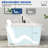 46.85'' x 27.3'' Freestanding Rectangular Soaking Small Acrylic Bathtub with Chrome Drain and Overflow-106895099