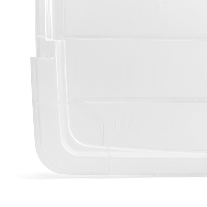 Iris 60 Qt./15 Gal. Plastic Storage Boxes with Latching Lids in Clear  