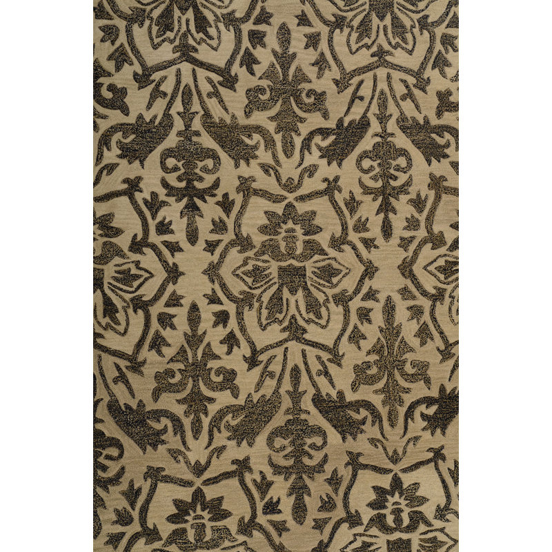 Aditya Wool Floral Indoor Rug, Square 1'6"