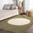Cirkel Minimalist Geometric Dot Machine-Washable Green/Cream Rug-1268380539