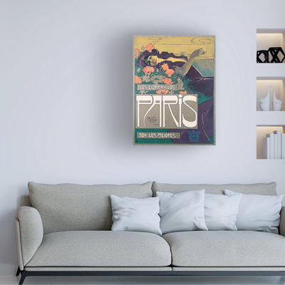 Aleardo Villa Cigarrillos Paris Poster By Aleardo Villa, 1901 Canvas Art