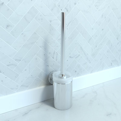 Porte-brosse de toilette mural en métal 15,25 po Logis