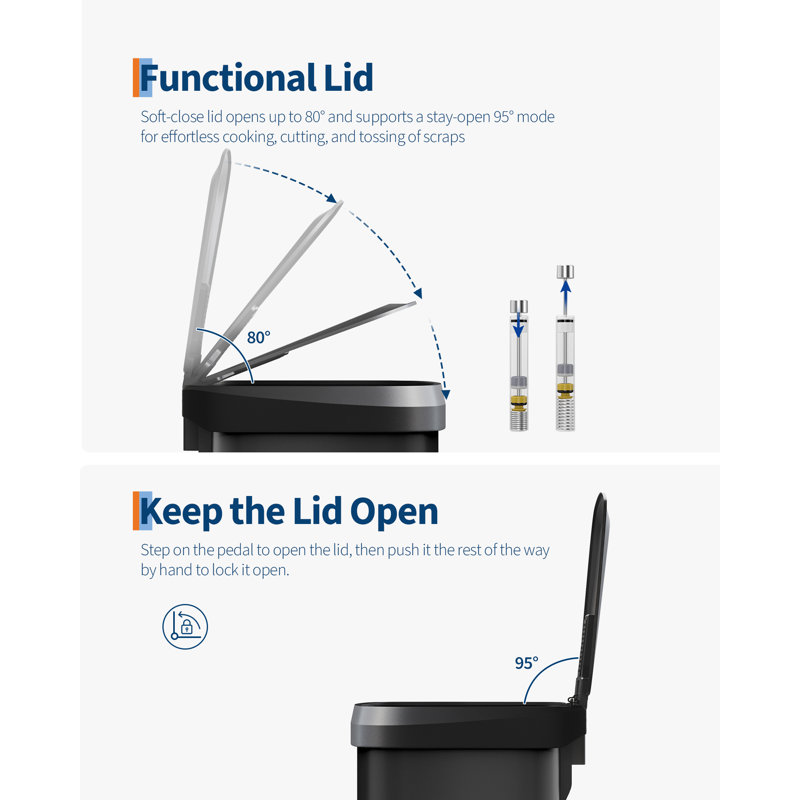 Stainless Steel Commercial Trash Can