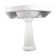 The Renovators Supply Inc. China 21'' Gloss White Vitreous China Rectangular Bathroom Sink with Overflow