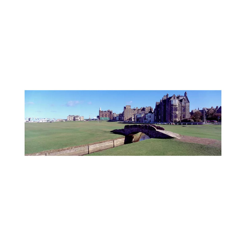 Footbridge In A Golf Coursethe Royal & Ancient Golf Club Of St Andrews, St. Andrews, Fife, Scotland by Panoramic Images - Print on Canvas