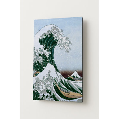 La Grande Vague de Kanagawa (1831) — Portrait en métal