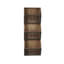 Paniers de rangement verticaux à mur en bois et en métal 13 po x 37 po x 7,5 po Burdock-1369011152