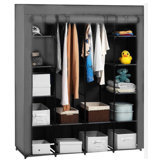Irven 55.51'' Fabric Portable Wardrobe