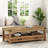 Rectangular Coffee Table With Two Storage Drawer And 2-tier Storage Shelves-731840015