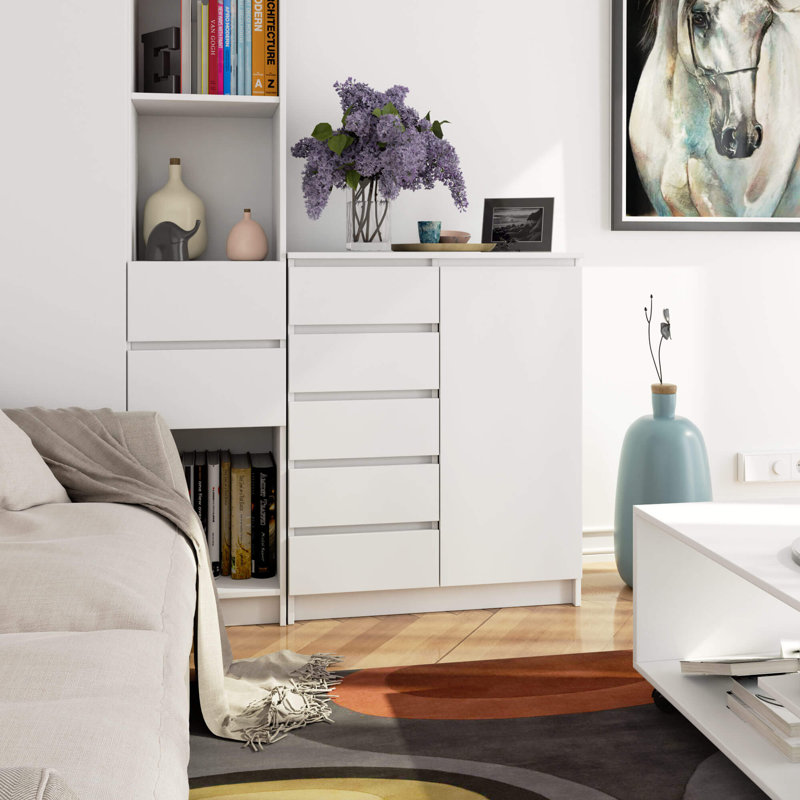 Skaiste Particle Board Standard Storage Unit Accent Chest