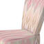 Chaise d'appoint rembourrée rose et brune Ikat Ogee