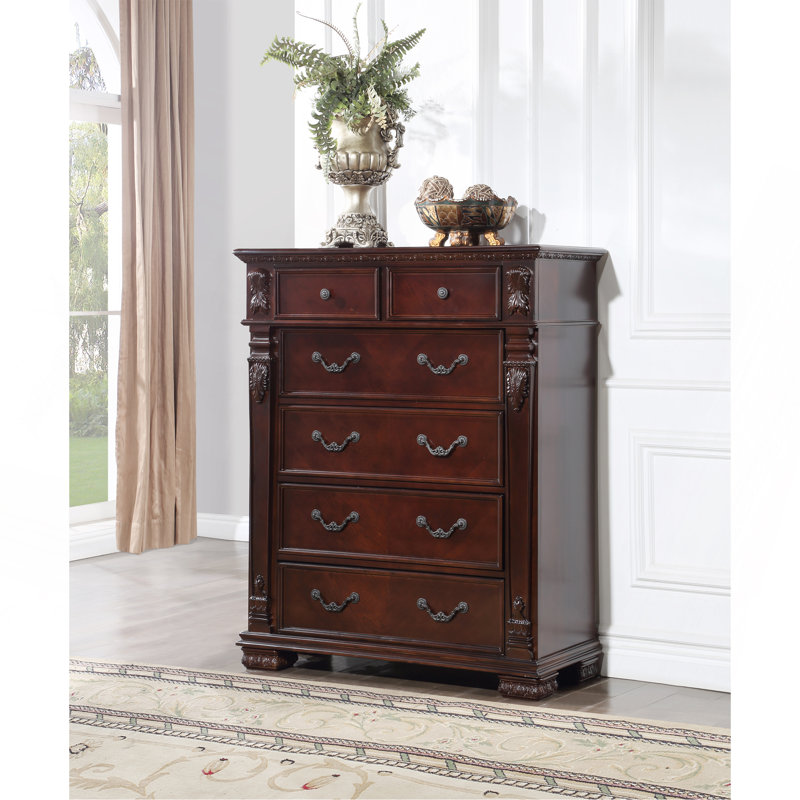 Commode à tiroirs Lyndon, cerisier