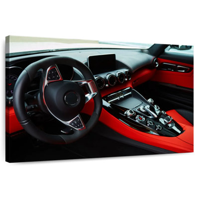 Mehar Black And Red Car Interior