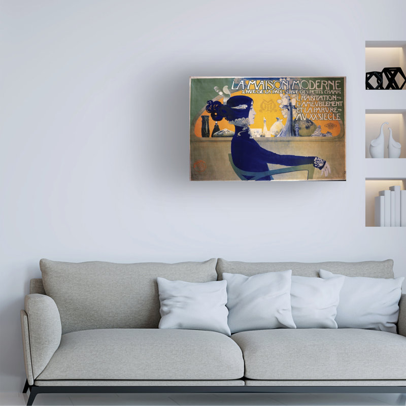 Art manuel sur toile Manuel Orazi, C.1902, H 12 po x l 19 po