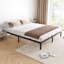 Twin Metal Bed Frame, 10" Platform, Heavy Duty Steel Slats, Noise-Free, Easy Assembly, No Box Spring, Black-1221043513