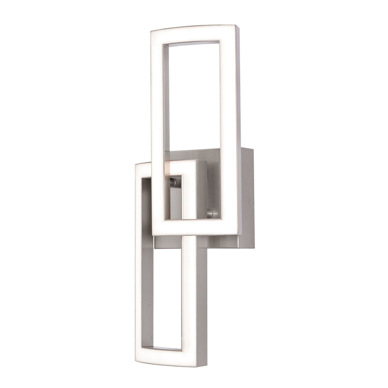 Jaylaah LED Flush Mounted Sconce, Painted Nickel