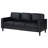 Farallone Black Track Arm Sofa
