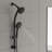 4.7" 8 Spary Settings Rain Multi Function Dual Shower Head-73302912