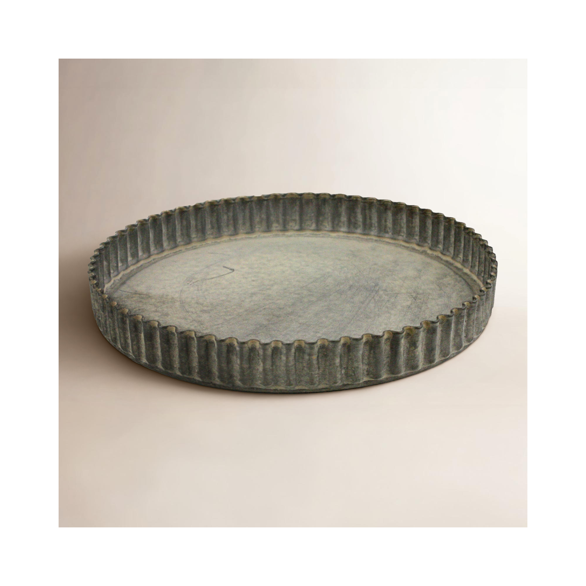 Javi Rustic Metal Cloche Tray, 2'' H x 6.25'' W x 6.25'' D