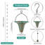 Chaîne de 10 gouttières pour gouttière, chaîne de récupération d'eau de pluie en métal pour égouttoir, chaîne de gouttière avec 10 entonnoirs verts-973031765