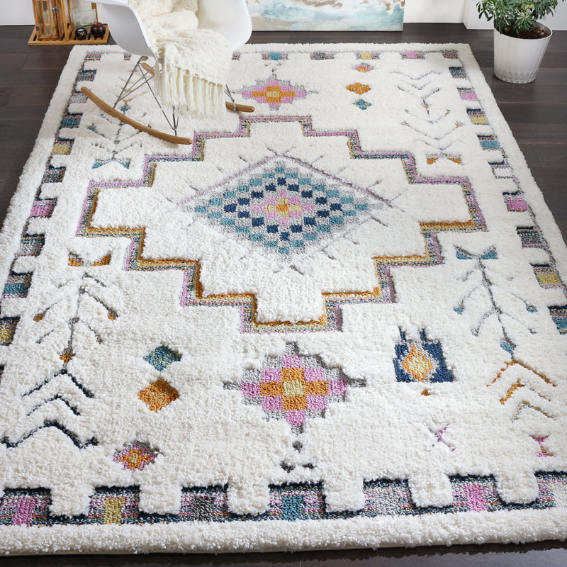 Tapis à poil long Crown, Rectangle 7 pi 11 po x 10 pi 10 po