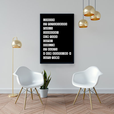 "Table des grandes villes" sur toile