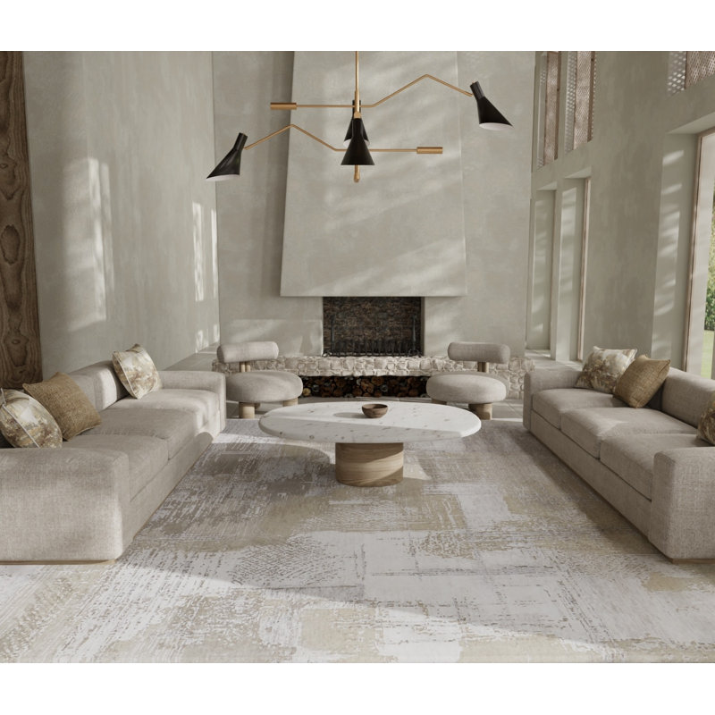 Tapis brun clair Lor, Rectangulaire 3 pi x 5 pi