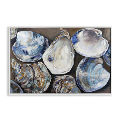 Varied Seashell Shucks Giclee Art by Jeanette Vertentes