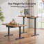 Adjustable Height Steel Standing Desk with Built-In Electrical Outlet-871027704-871027703