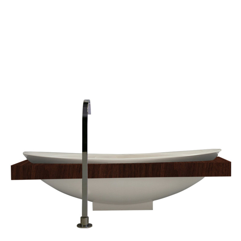 Suave 78.75'' L Soaking Bathtub, Smoky Walnut
