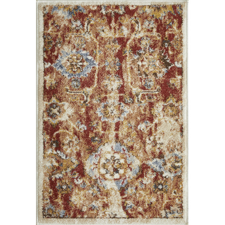 Raashi Washable Abstract Indoor Rug
