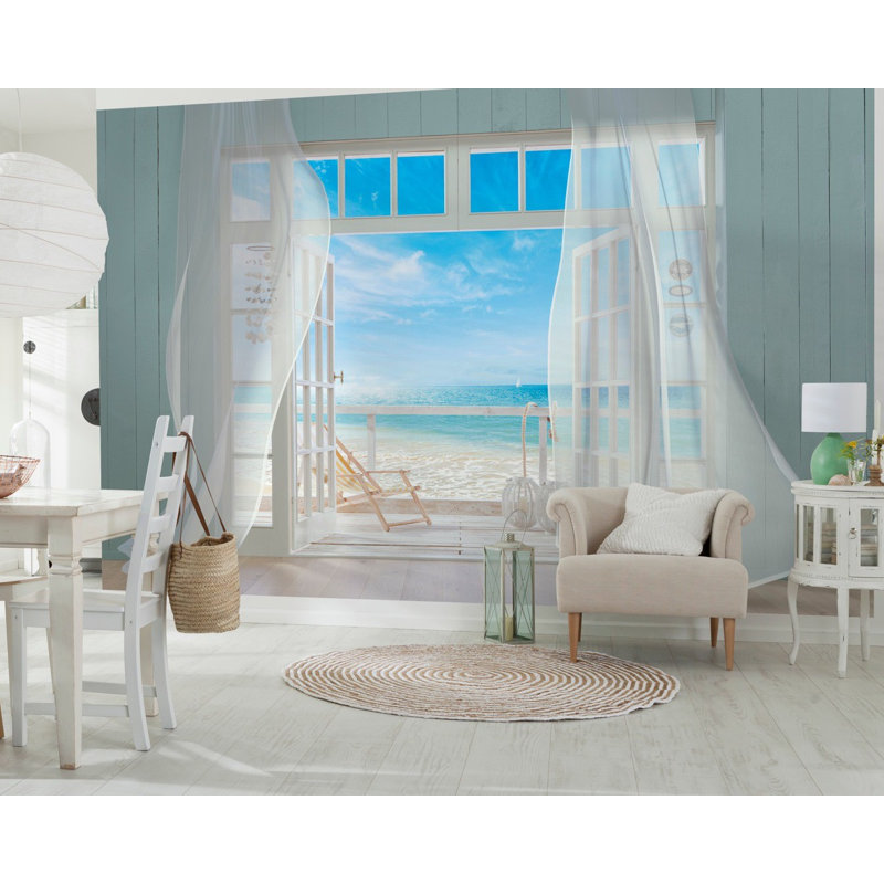 Vazquez Malibu 2.54m x 368cm Wallpaper Roll