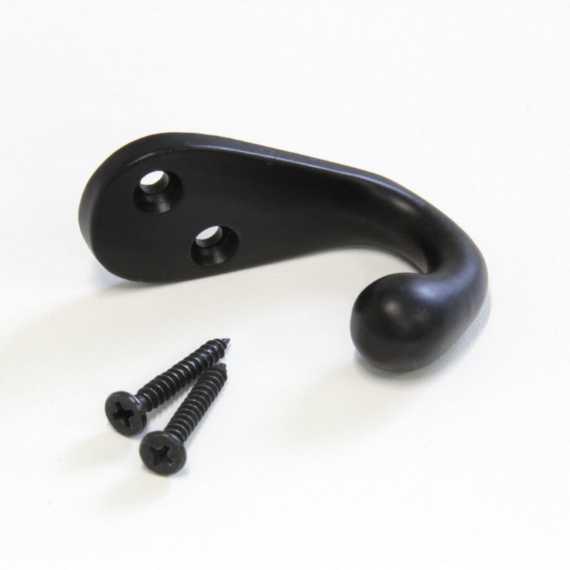 Iron Wall Wall Hook, Black
