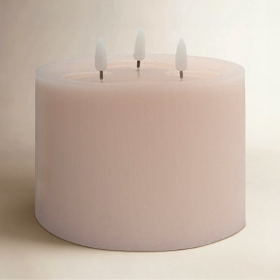 3-Wick Flameless Pillar Candle