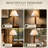 Helixia Brown Twisted Faux Wood Table Lamp with USP C Port