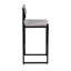 Ensemble de 2 tabourets de bar l 14,96 po x H 34,84 po - Structure en métal robuste - Pour îlot de cuisine / comptoir / salle à manger-12776122